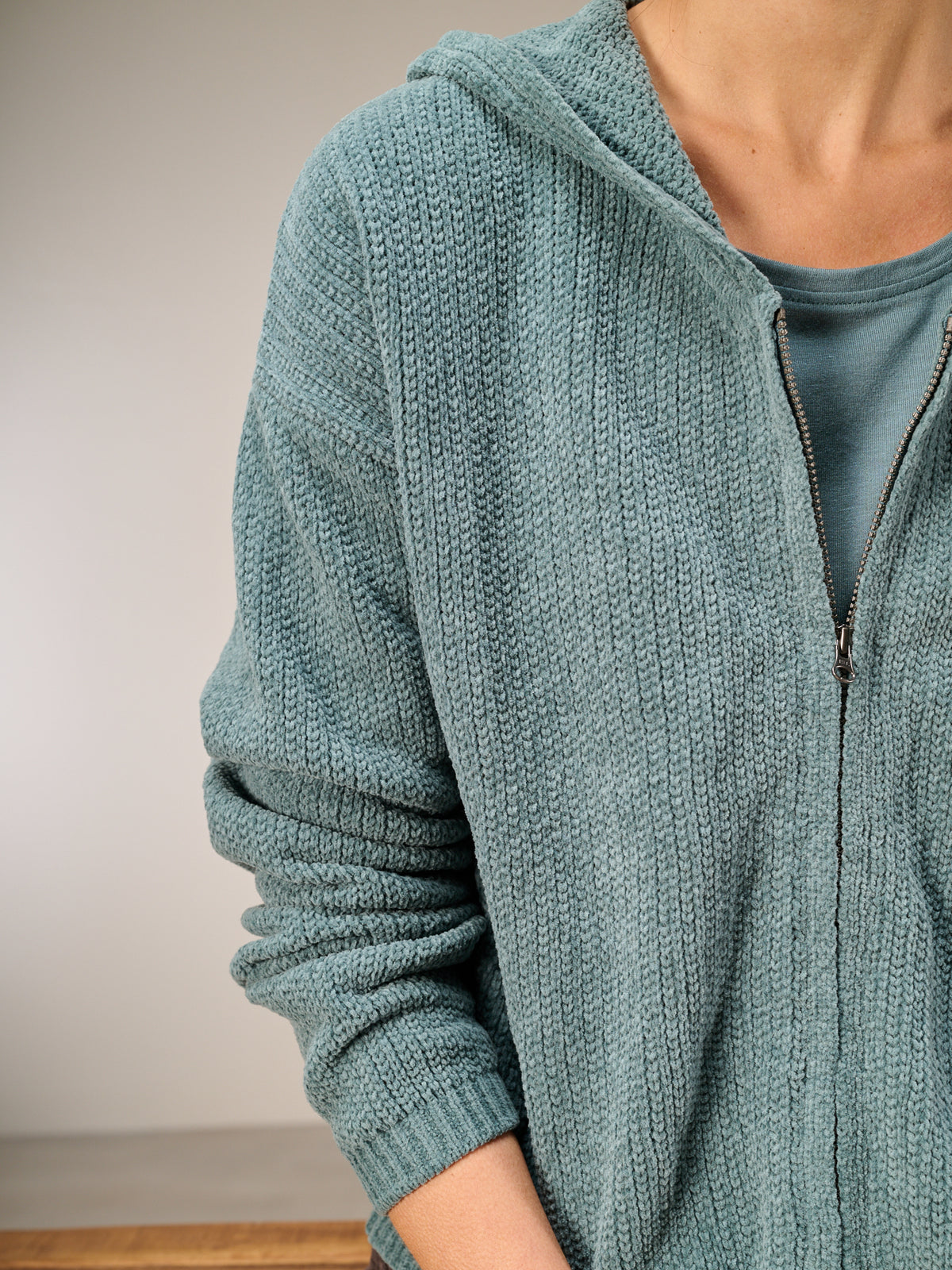 Strickjacke mit Reissverschluss