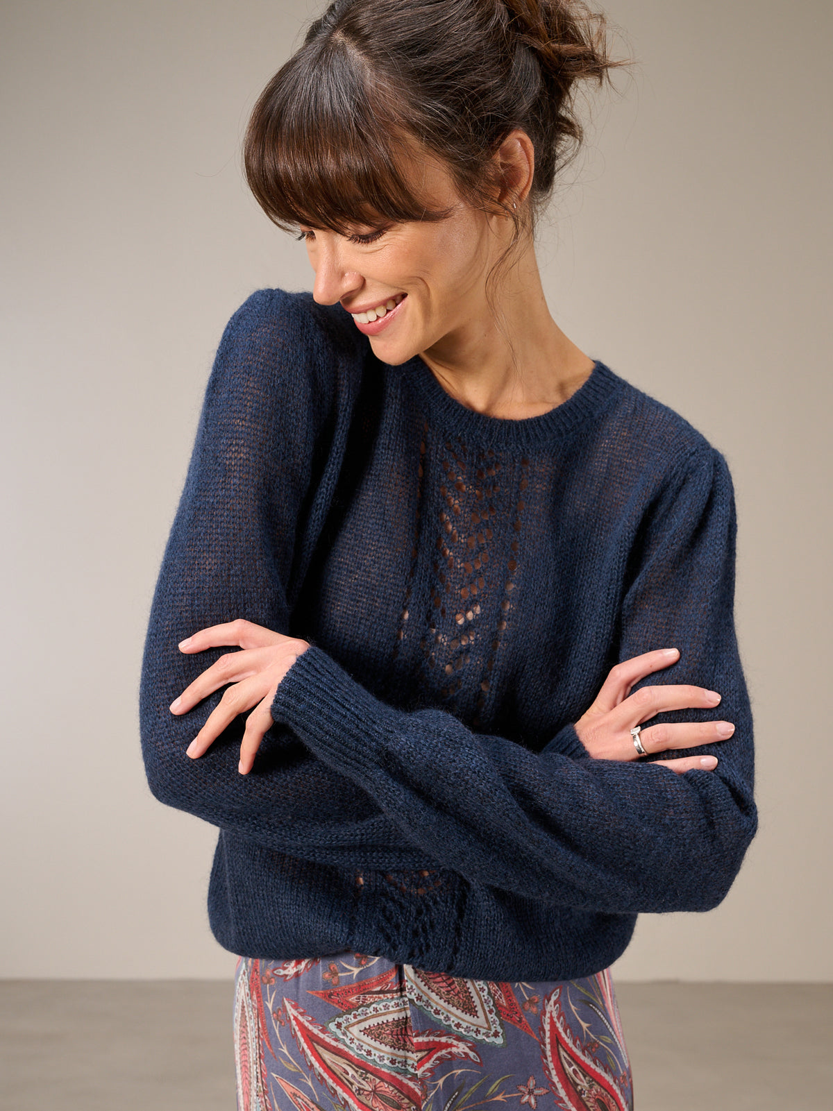 Strickpullover mit Muster