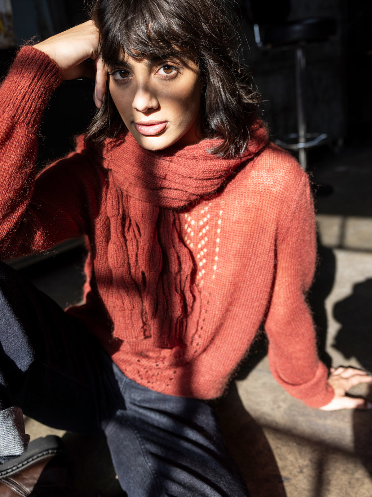 Strickpullover mit Muster