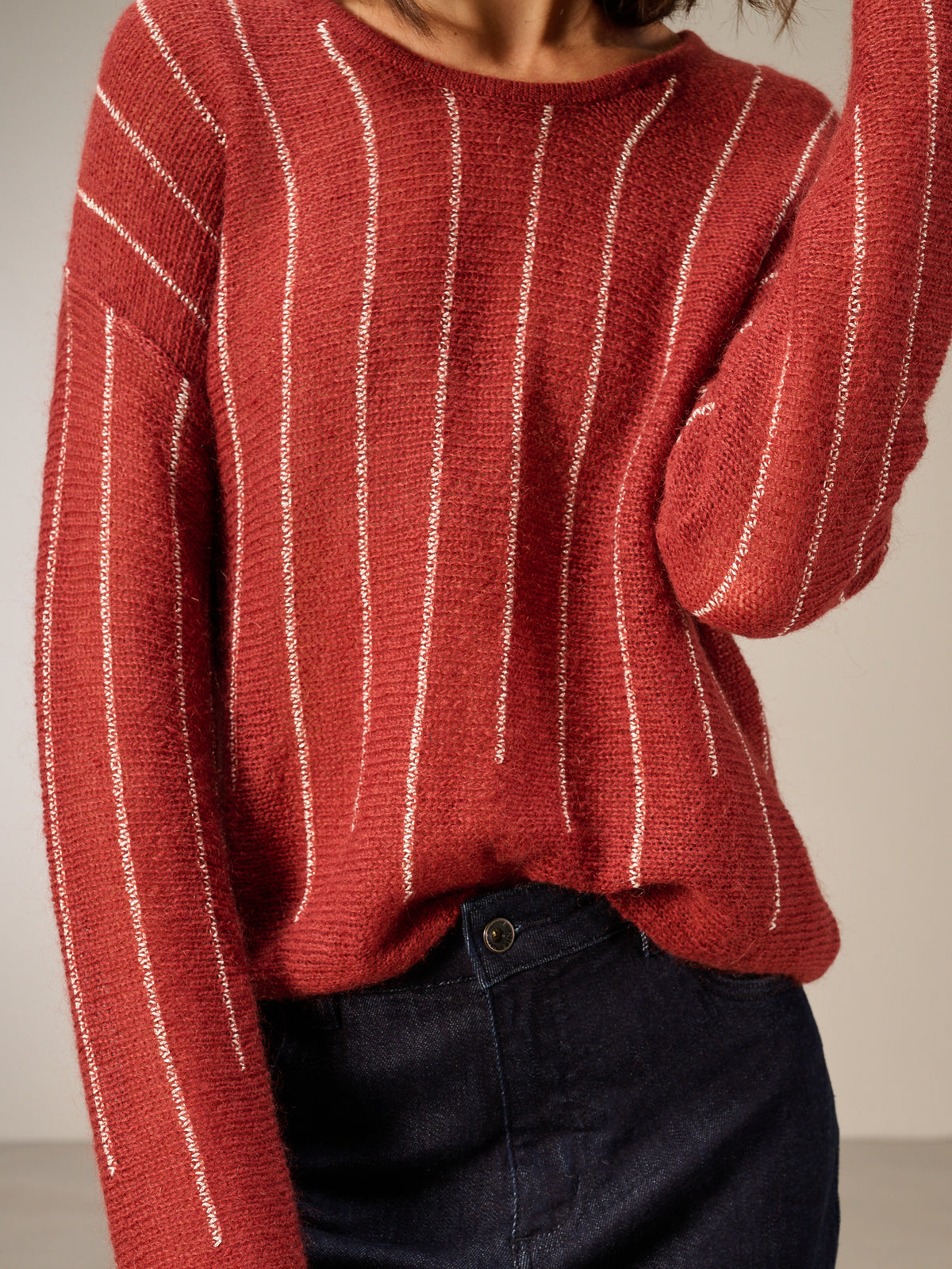 Strickpullover mit Wolle