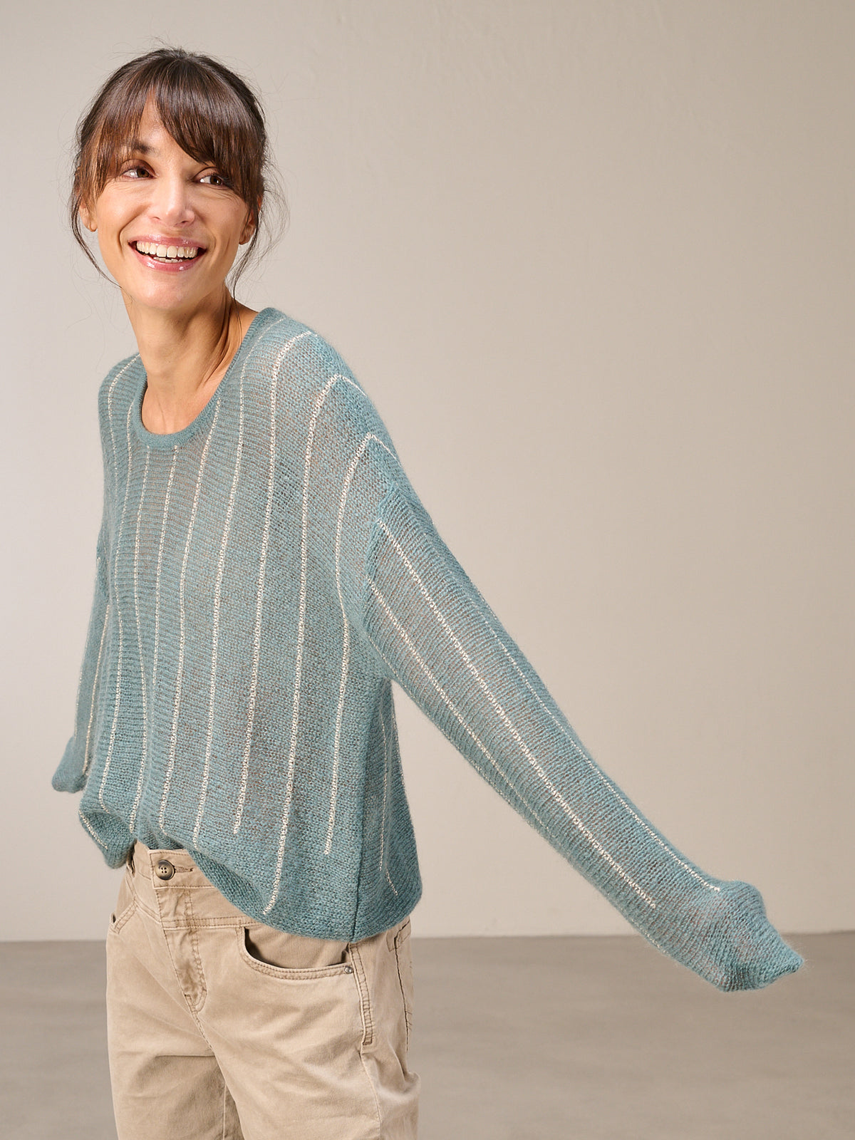 Strickpullover mit Wolle