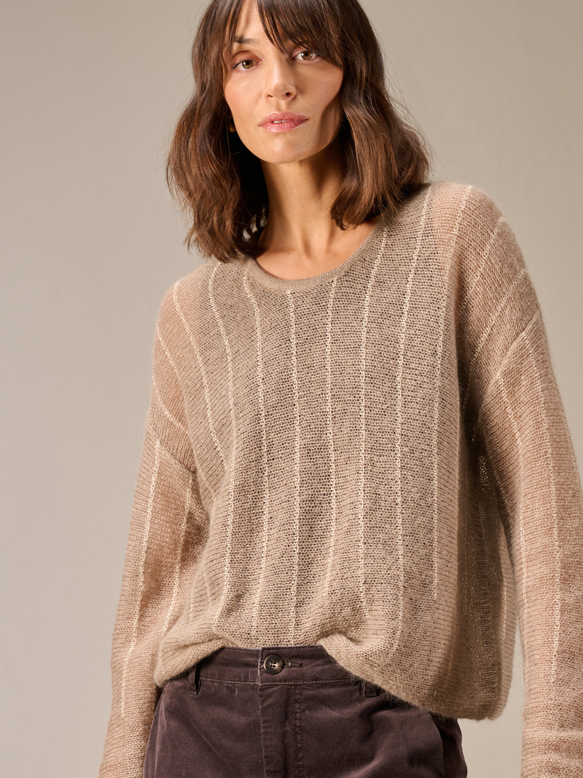 Strickpullover mit Wolle