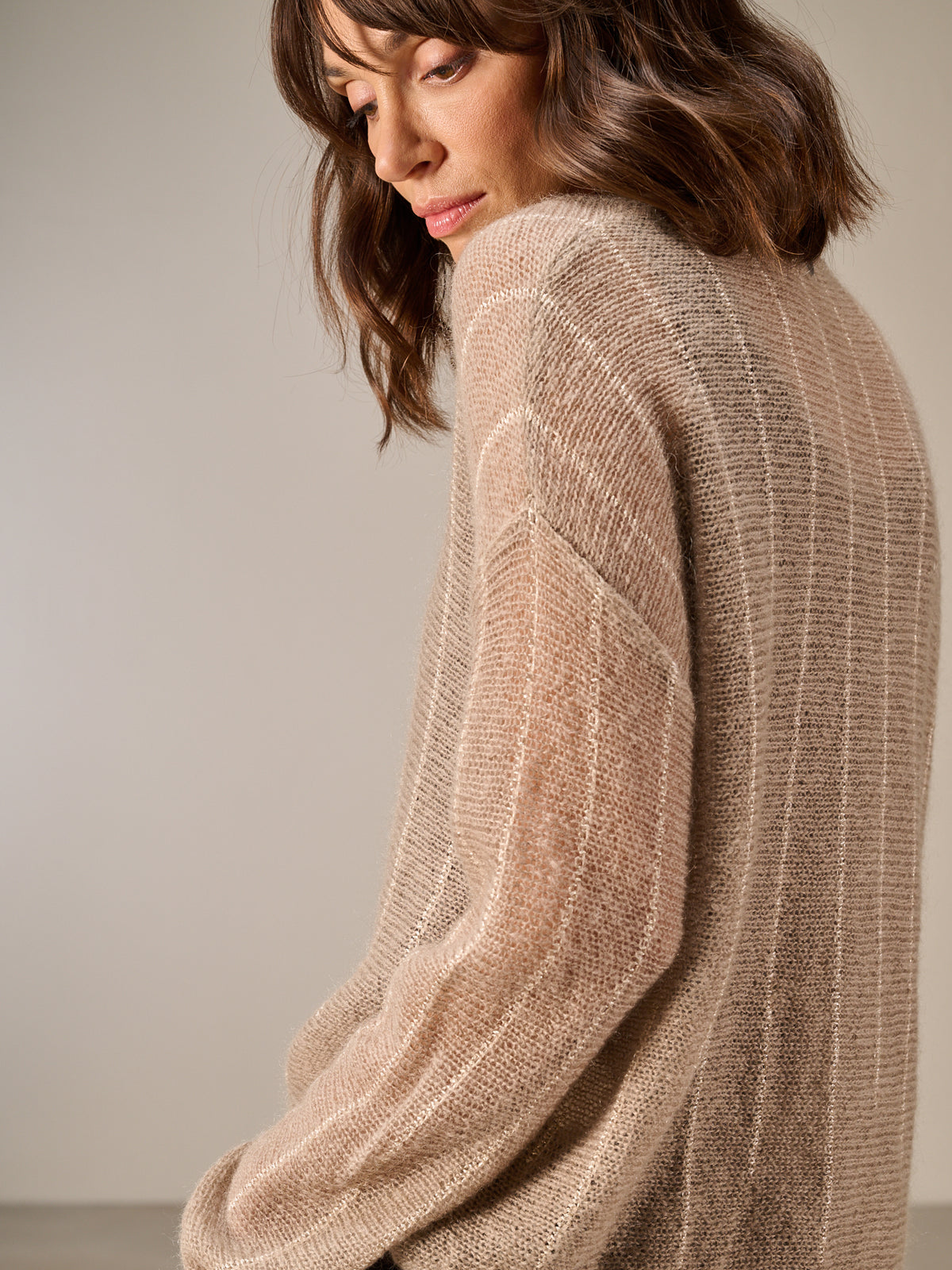 Strickpullover mit Wolle