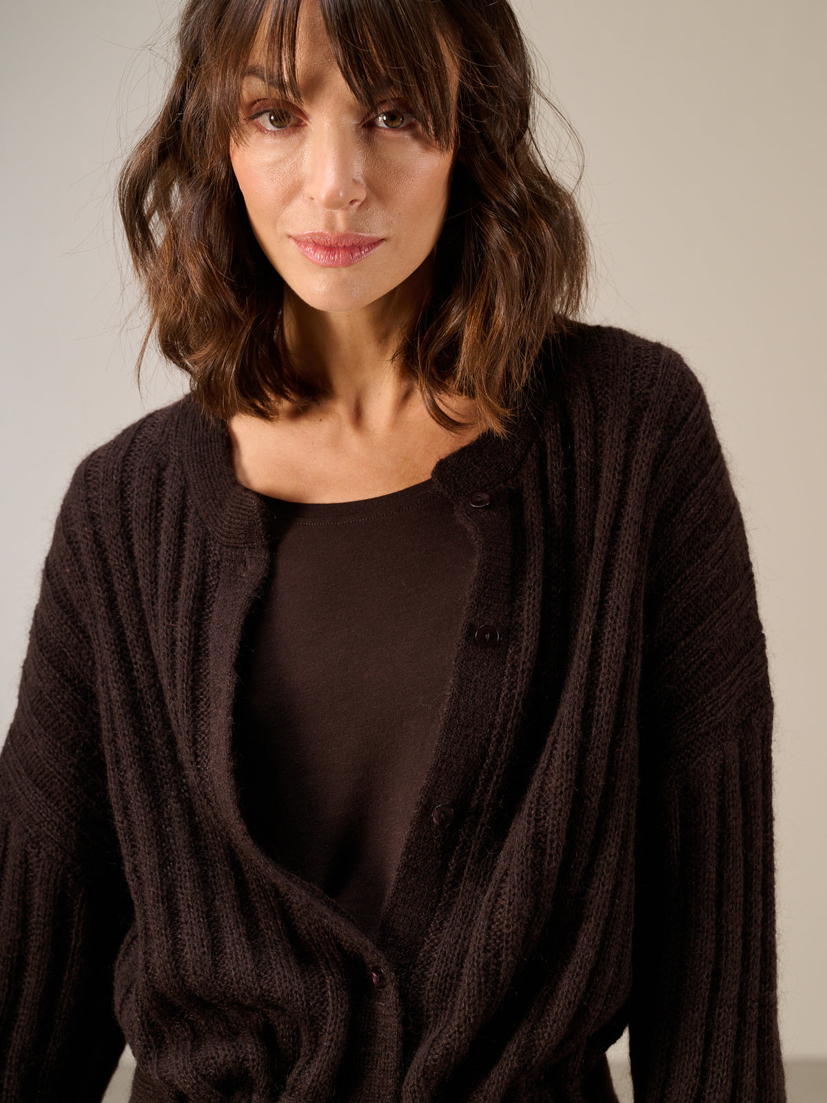Strickjacke  mit Wolle