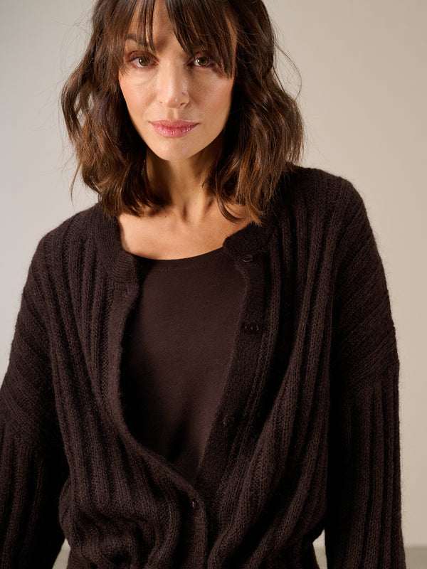 Strickjacke  mit Wolle