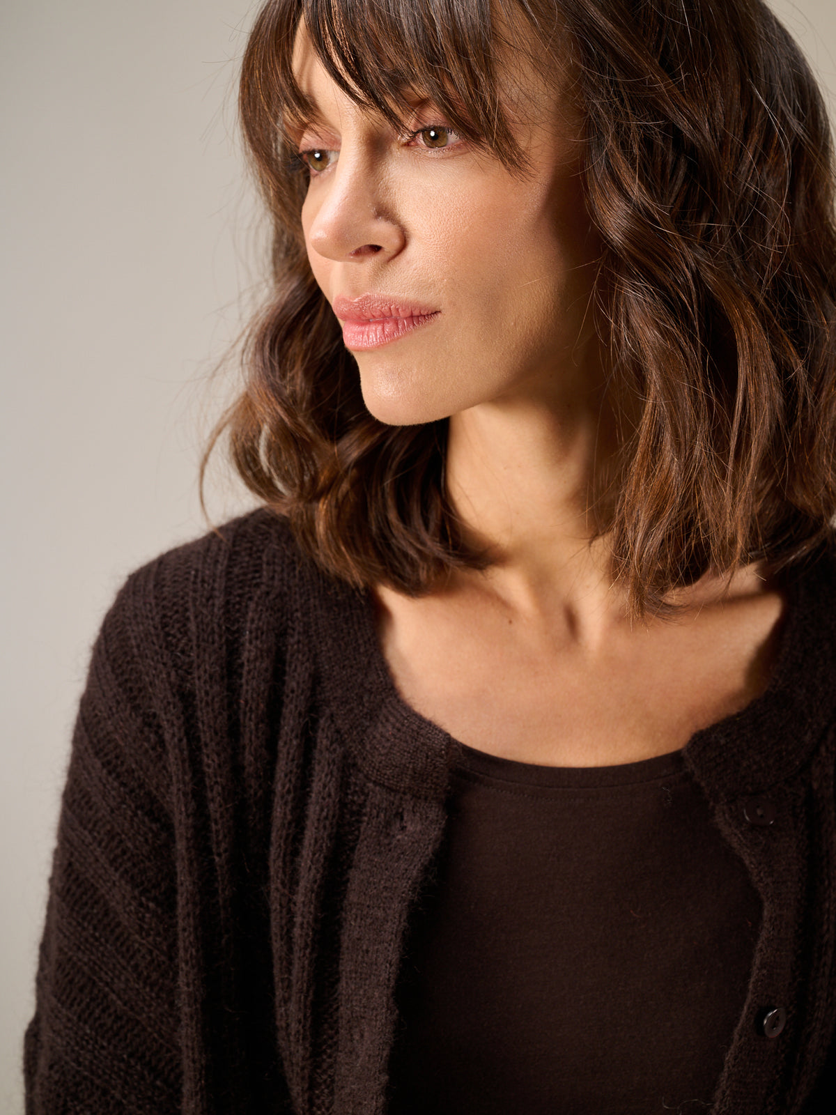 Strickjacke  mit Wolle