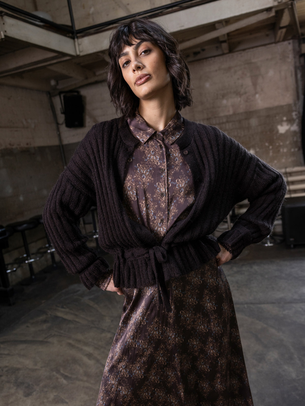 Strickjacke  mit Wolle